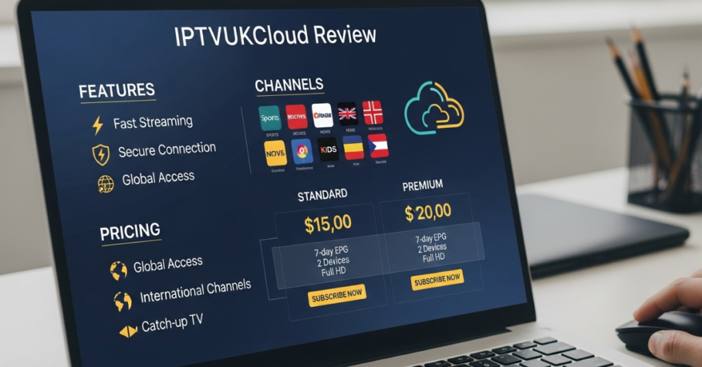 IPTVUKCloud review features pricing