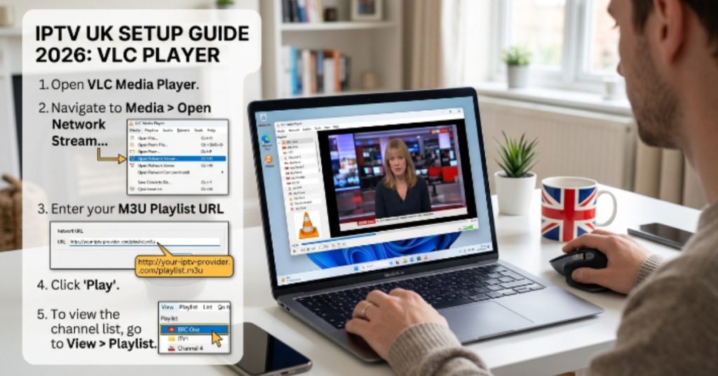 IPTV VLC channel setup