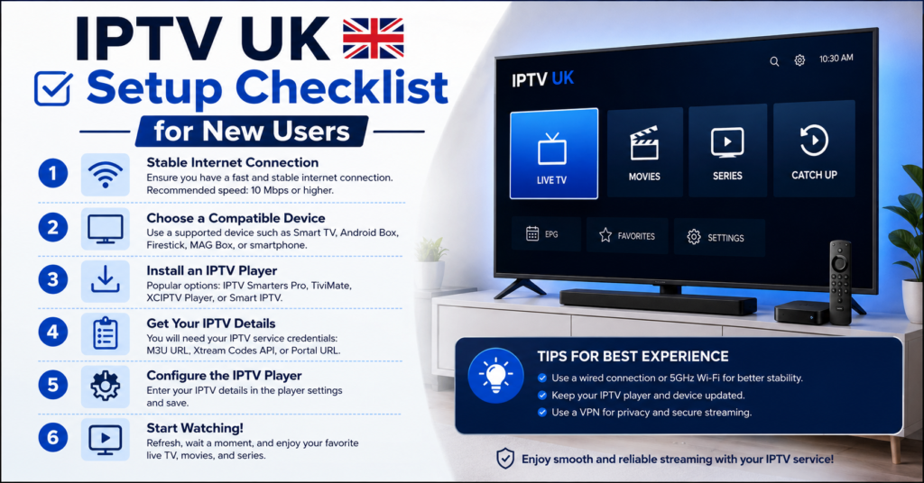 IPTV UK Setup Checklist