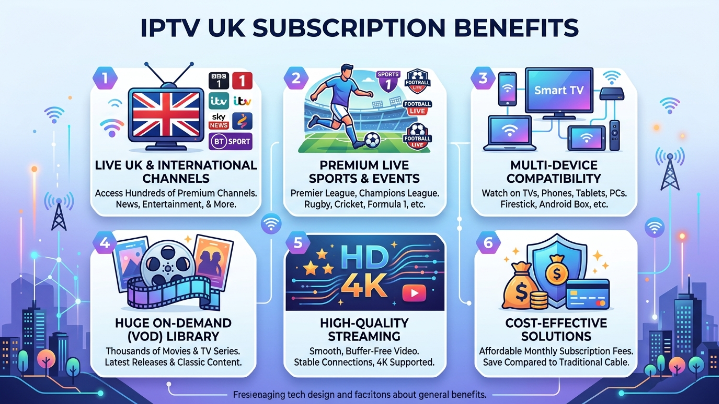 IPTV UK subscription benefits