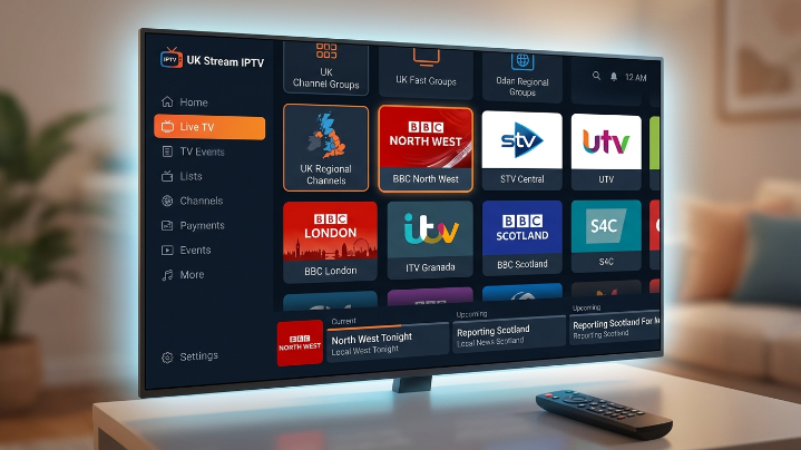 IPTV UK regional channels