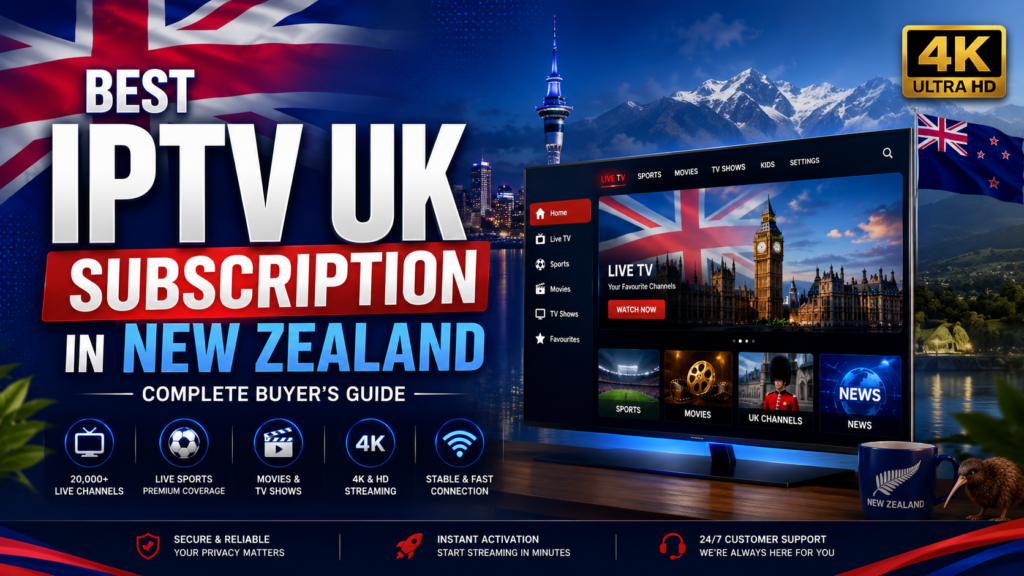Best IPTV UK Subscription in New Zealand