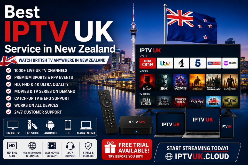 Best IPTV UK Service in New Zealand