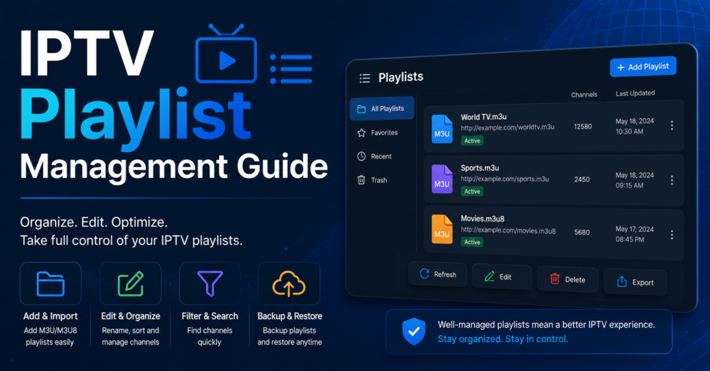 IPTV UK Playlist Management