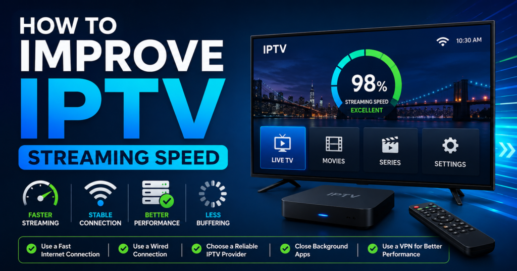 Improve IPTV Streaming Speed