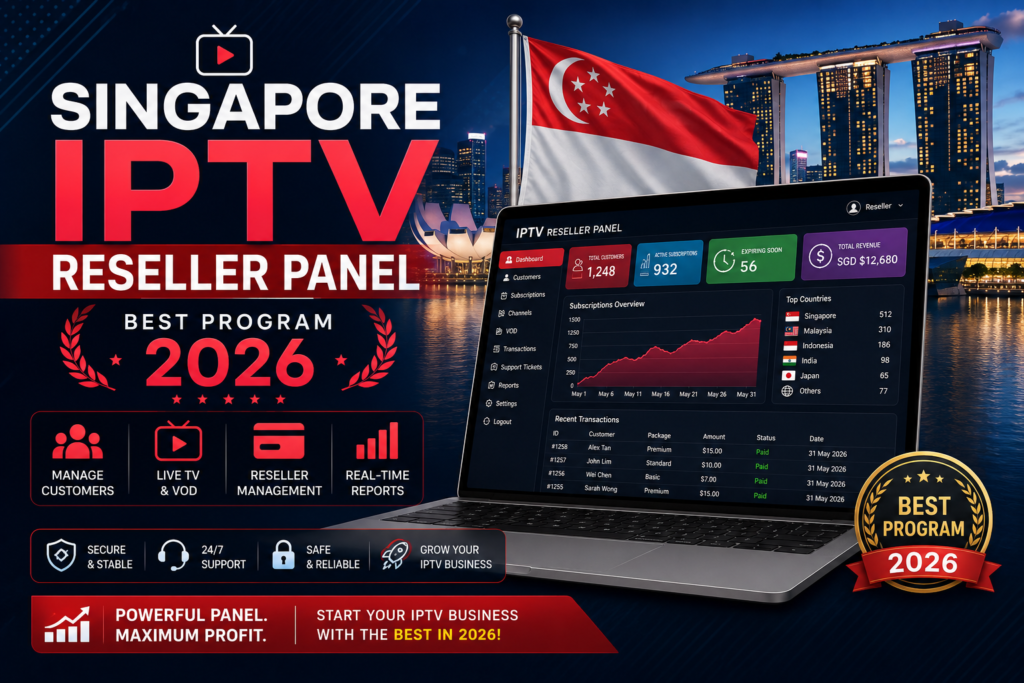 Singapore IPTV Reseller Panel