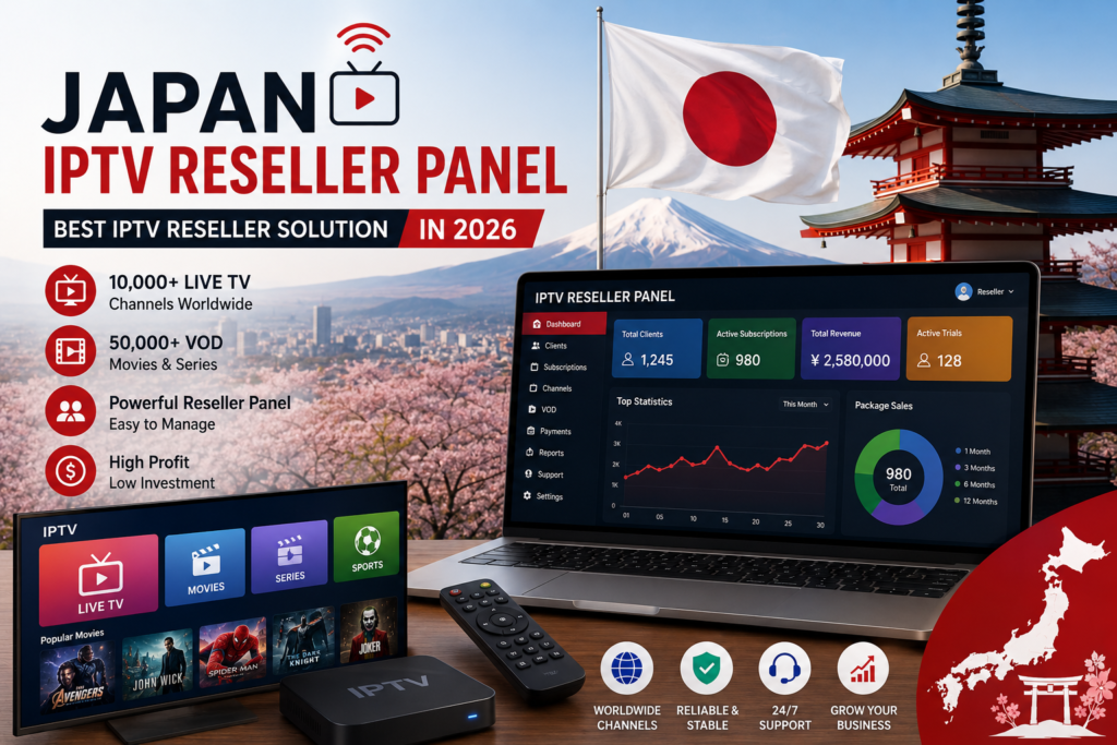 Japan IPTV Reseller Panel