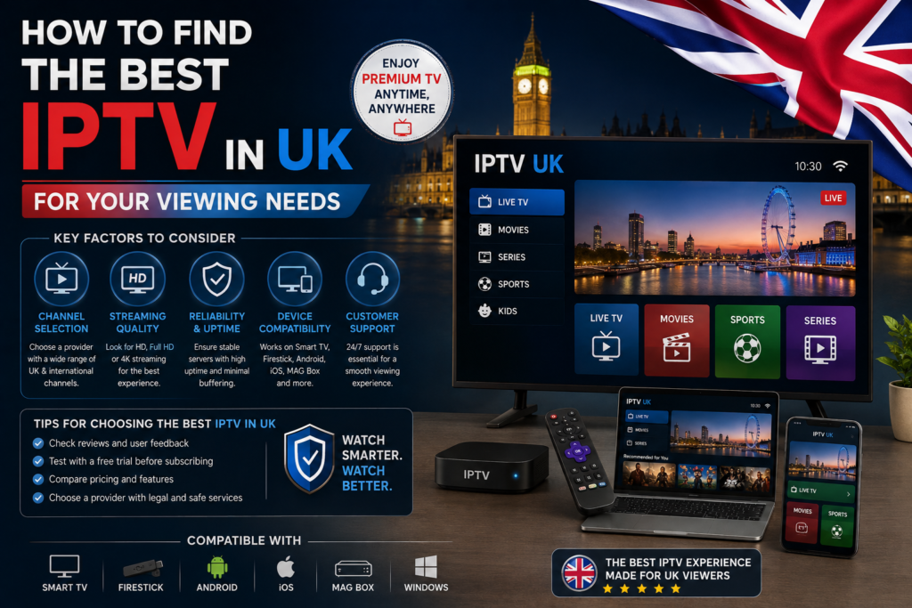 best IPTV UK for viewing