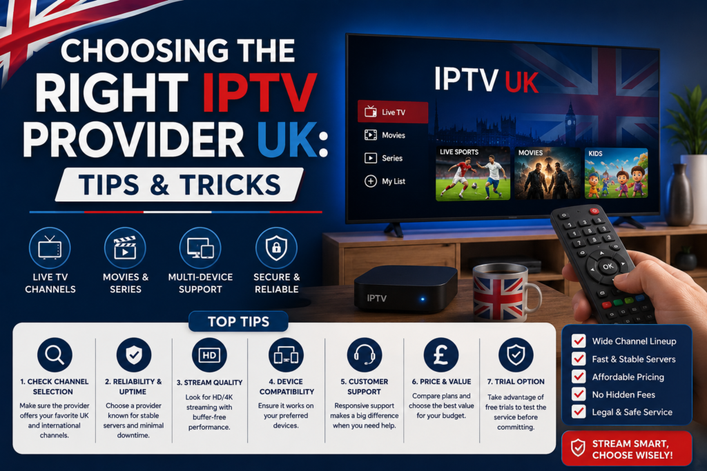 Choosing IPTV Provider UK